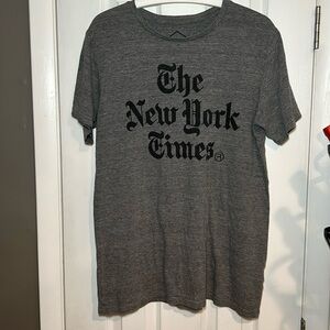 "New York Times" Heather Gray T-Shirt size L